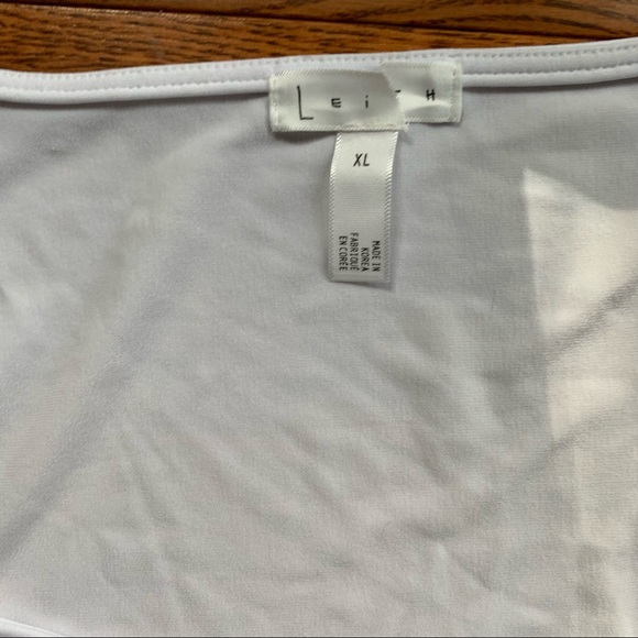 New without tag-Leith XL white thong bodysuit- - Picture 2 of 4